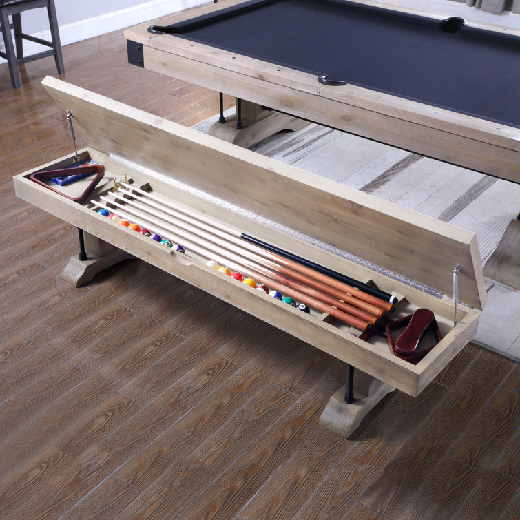 Pool table bench online with storage